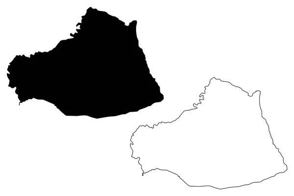 Usak Provincií Turecké Republiky Mapa Vektorové Ilustrace Klikyháky Situační Mapa — Stockový vektor