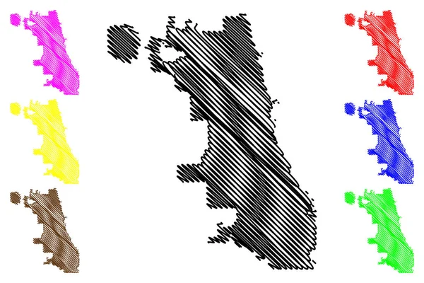 Chicago City Villes Des États Unis Amérique États Unis Amérique — Image vectorielle