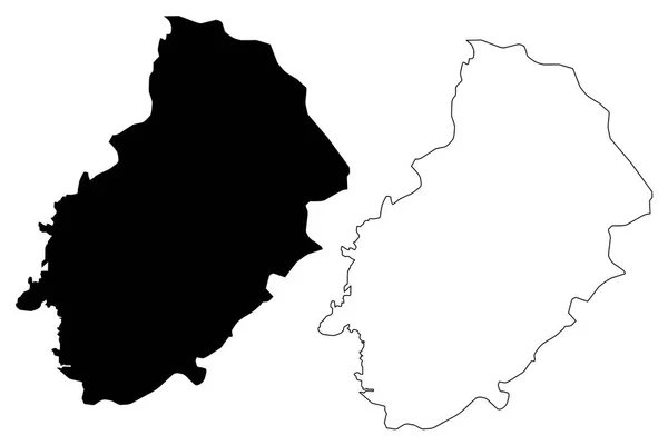 Kirikkale Províncias República Turquia Mapa Ilustração Vetorial Rabisco Esboço Kirikkale —  Vetores de Stock