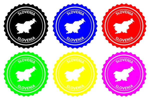 Slovenië Rubberstempel — Stockvector