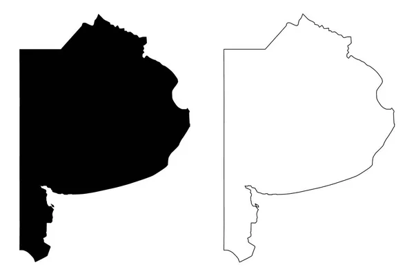Provincie Buenos Aires Oblast Argentina Argentinská Republika Provincie Argentiny Mapa — Stockový vektor
