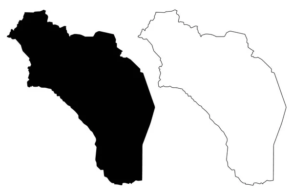 リオハ アルゼンチンの州アルゼンチン共和国 アルゼンチンの地域 地図ベクトル図 フリーハンド スケッチ リオハ州地図 — ストックベクタ