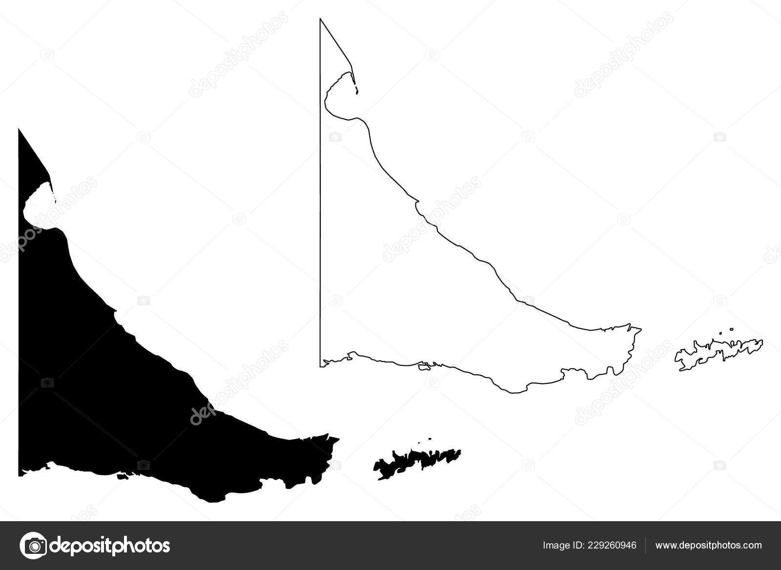Tierra Del Fuego Region Argentina Argentine Republic Provinces Argentina  Map Stock Vector by ©Danler 229260946