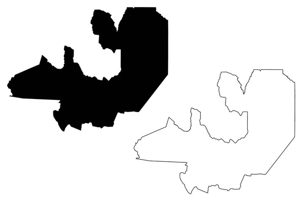 Salta Region Argentina Argentinische Republik Provinzen Von Argentina Kartenvektorillustration Kritzelskizze — Stockvektor