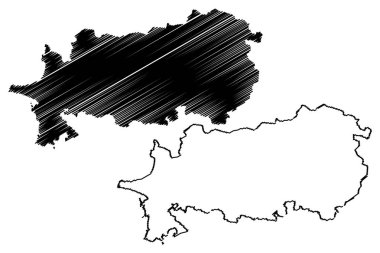 Aydın (il Türkiye Cumhuriyeti) harita vektör çizim, karalama kroki aydın ili harita