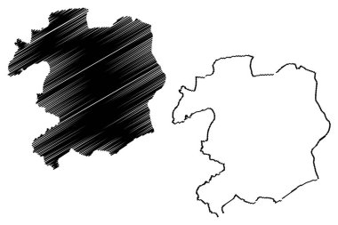 Bingöl (il Türkiye Cumhuriyeti) harita vektör çizim, karalama kroki Bingöl ili harita