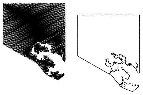 Baltimore şehir harita vektör