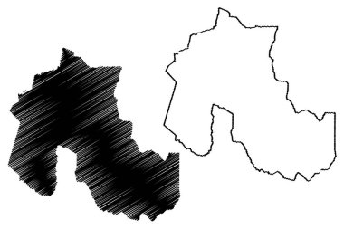 Jujuy (Arjantin bölge, Arjantin Cumhuriyeti, Arjantin il) harita vektör çizim, karalama taslak Jujuy il Haritası