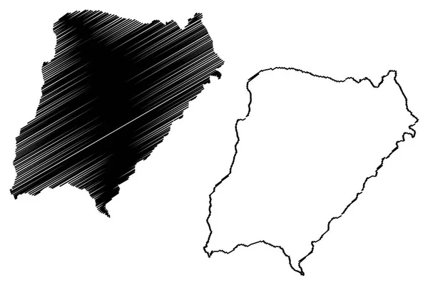 Corrientes Область Аргентина Аргентина Провинции Аргентины Map Vector Illustration Scribble — стоковый вектор