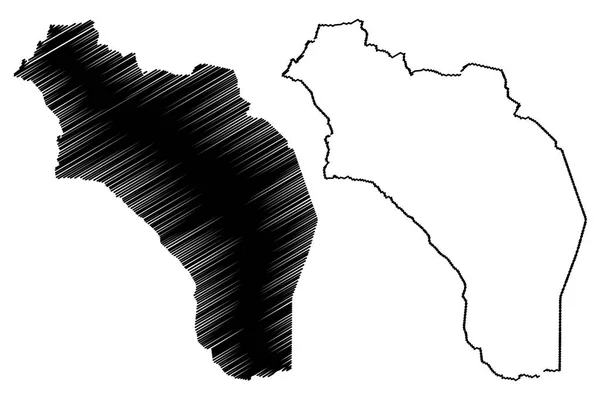 Rioja Regione Argentina Repubblica Argentina Province Dell Argentina Mappa Vettoriale — Vettoriale Stock