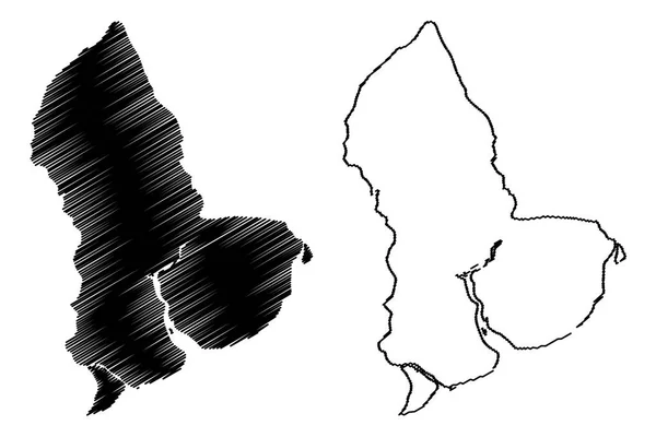 Região Rangum Divisões Administrativas Mianmar República União Mianmar Birmânia Mapa — Vetor de Stock