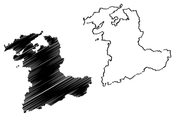 Berno Kantonów Szwajcarii Szwajcarskich Kantonów Konfederacja Szwajcarska Mapa Wektor Ilustracja — Wektor stockowy