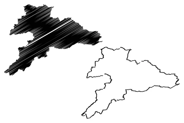 Жура Кантонів Швейцарії Швейцарські Кантони Швейцарська Конфедерація Карта Векторні Ілюстрації — стоковий вектор