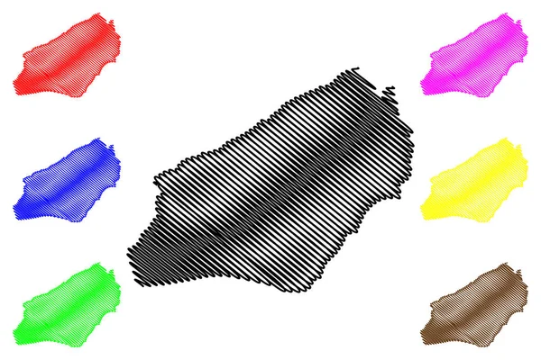 Zonguldak Províncias República Turquia Mapa Ilustração Vetorial Rabisco Esboço Zonguldak —  Vetores de Stock