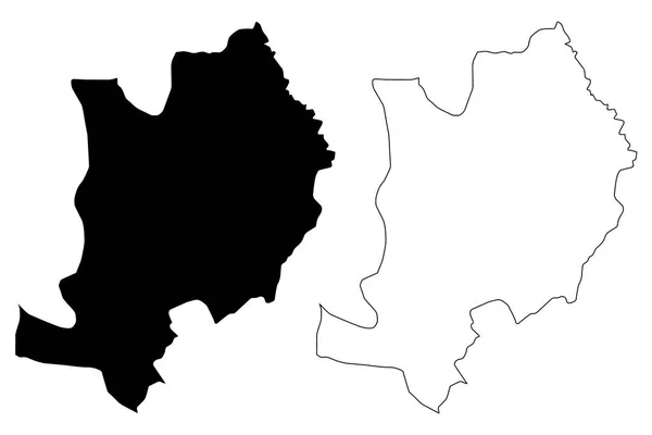 Ebonyi Estado Subdivisiones Nigeria Estado Federado Nigeria Mapa Vector Ilustración — Vector de stock