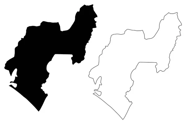 Ondo State Suddivisioni Della Nigeria Federated State Nigeria Mappa Vettoriale — Vettoriale Stock