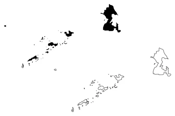 Autonomous Region Muslim Mindanao Regions Provinces Philippines Republic Philippines Map Stock Vector