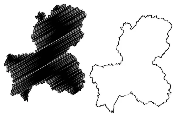 Prefectuur Gifu Bestuurlijke Indeling Van Japan Prefecturen Van Japan Kaart — Stockvector