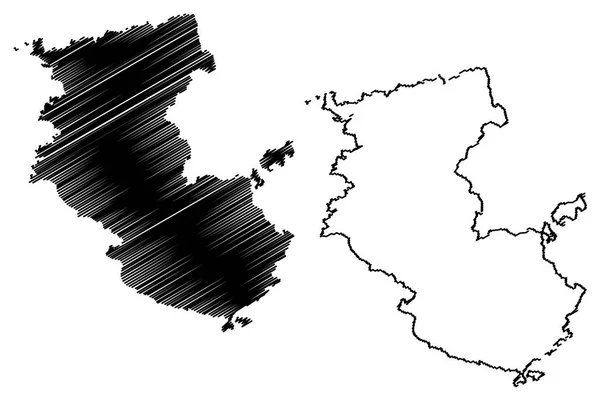 Prefectuur Wakayama Bestuurlijke Indeling Van Japan Prefecturen Van Japan Kaart — Stockvector