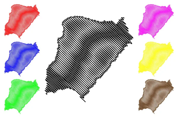 Corrientes Region Argentina Argentine Republic Provinces Argentina Map Vector Illustration — Stock Vector
