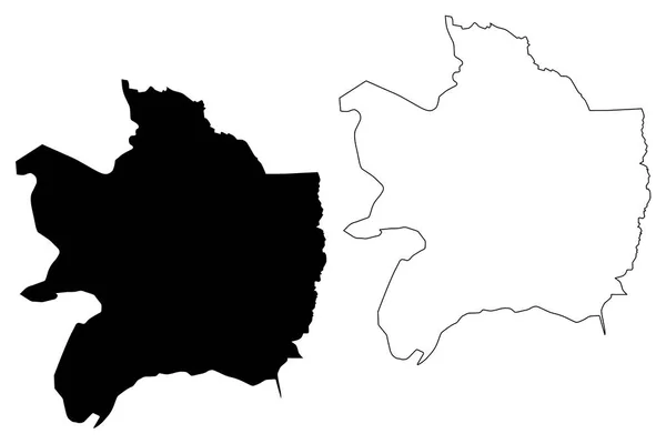 Província Razavi Khorasan Províncias Irã República Islâmica Irã Pérsia Mapa —  Vetores de Stock