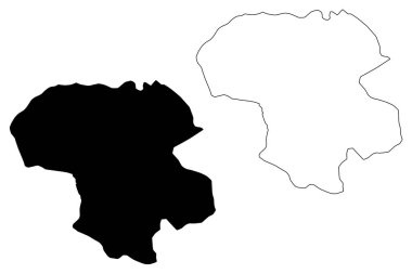 Zencan Eyaleti (il, Iran, Iran İslam Cumhuriyeti, İran) harita vektör çizim, karalama taslak Zencan harita