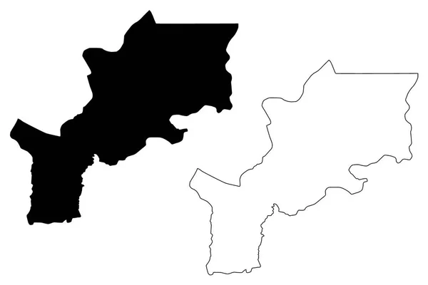 Lomami Провінції Демократичної Республіки Конго Конго Дрк Конґо Кіншаса Карта — стоковий вектор