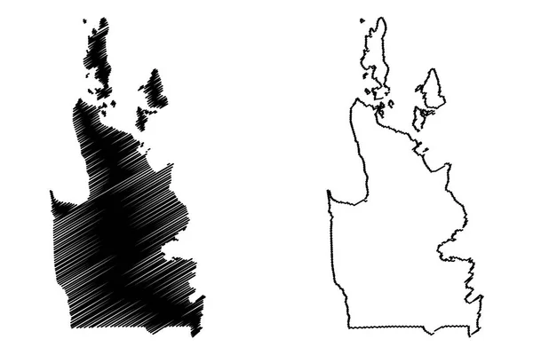 Caraga Region Regionen Und Provinzen Der Philippinen Republik Der Philippinen — Stockvektor