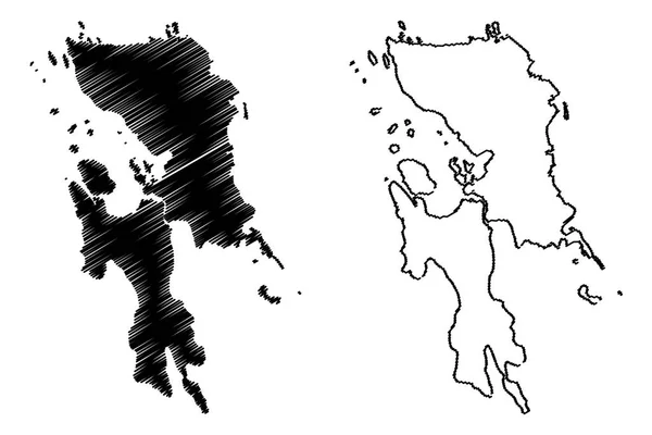 Eastern Visayas Region Regiões Províncias Das Filipinas República Das Filipinas — Vetor de Stock