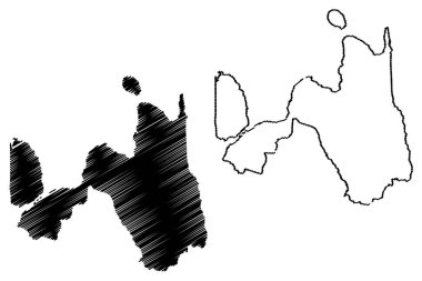 Northern Mindanao Region (bölge ve il Türkiye, Filipinler Cumhuriyeti) harita vektör çizim, karalama kroki bölge X harita