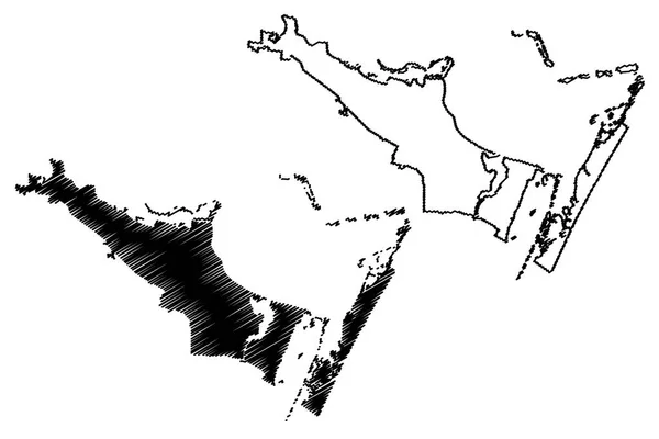 Εικονογράφηση Φορέα Χάρτη Corpus Christi Πόλη Ηνωμένες Πολιτείες Πόλεις Ηνωμένες — Διανυσματικό Αρχείο