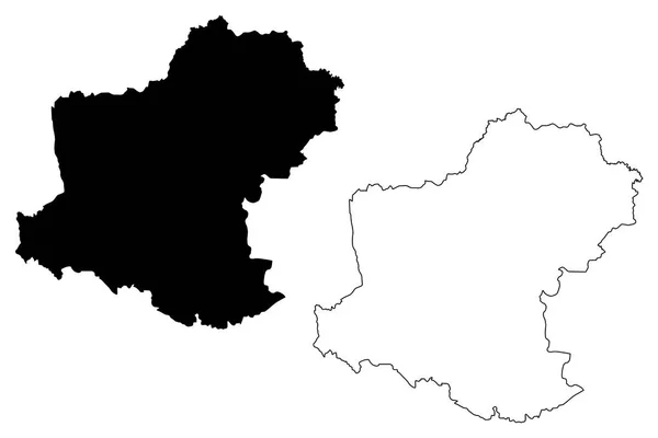 Changwat Nakhon Ratchasima Koninkrijk Thailand Siam Provincies Van Thailand Kaart — Stockvector