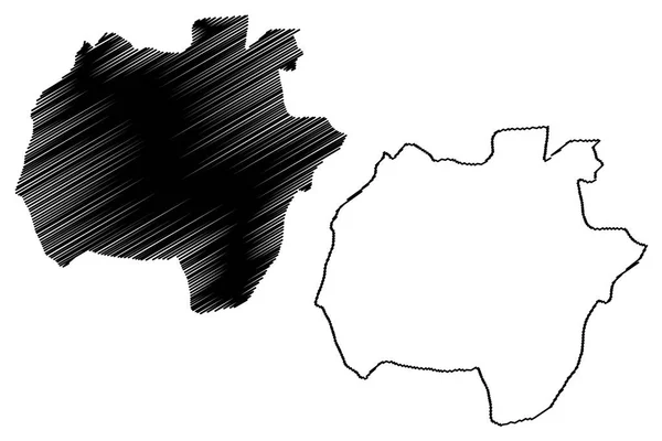 Ekiti State Subdivisions Nigeria Federated State Nigeria Illustration Vectorielle Carte — Image vectorielle