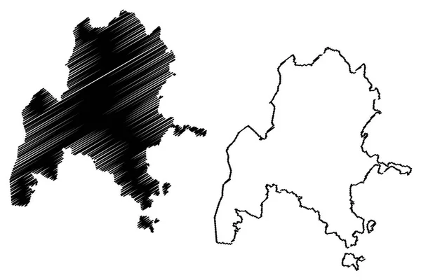 Benishangul Gumuz 埃塞俄比亚联邦民主共和国 非洲之角 地区和埃塞俄比亚的特许城市 地图矢量插图 涂鸦素描本尚古古尔古穆兹州地图 — 图库矢量图片