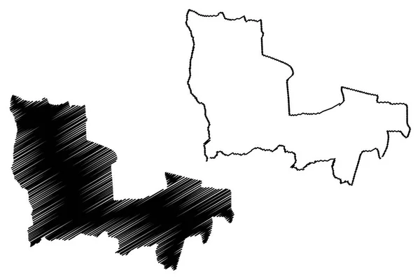 Lualaba Provinz Demokratische Republik Kongo Kongo Drc Kongo Kinshasa Kartenvektorillustration — Stockvektor