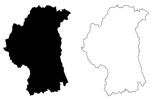 County Armagh Reino Unido Irlanda Norte Condados Irlanda Norte Mapa — Vetor de Stock