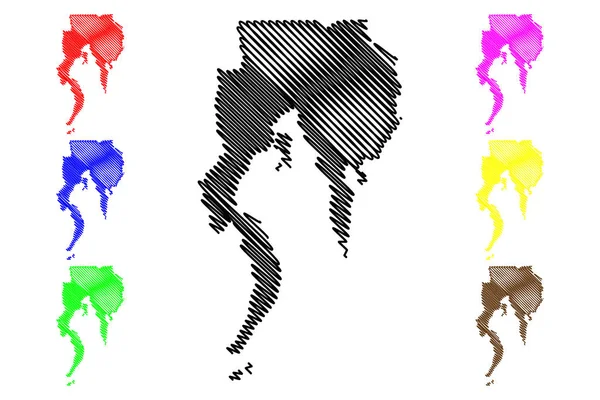 Davao Region Regions Provinces Philippines Republic Philippines Map Vector Illustration Stock Illustration