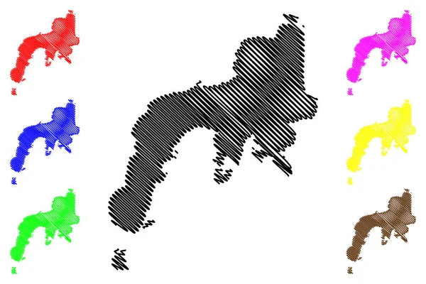 Zamboanga Peninsula Region Regions Provinces Philippines Republic Philippines Map Vector Royalty Free Stock Vectors