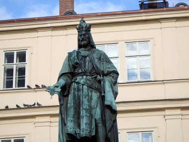 Heykel Charles IV - Karl IV, Çek Kral Krallık, Alman Krallığı ve Roma İmparatorluğu İmparatoru, Prague, Çek Cumhuriyeti,