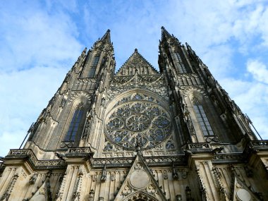 St. Vitus Katedrali, Aziz Vitus Büyükşehir katedral, Wenceslaus ve Adalbert, Prague, Çek Cumhuriyeti,