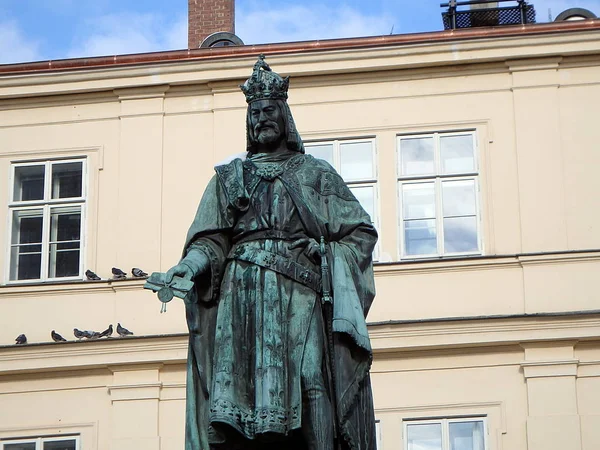 Statue Von Karl Karl König Des Tschechischen Königreichs Deutsches Reich — Stockfoto