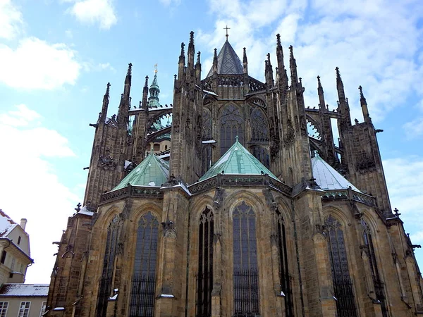 聖ヴィート大聖堂 Vitus のメトロポリタン大聖堂 ヴァーツラフ アーダル ベルト プラハ チェコ共和国 — ストック写真