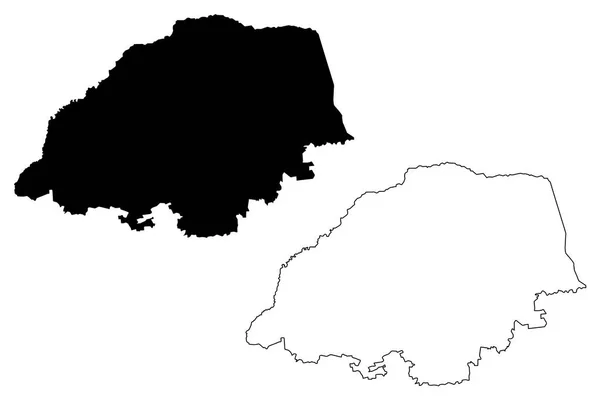 Provincia Limpopo Provincias Sudáfrica República Sudáfrica Divisiones Administrativas Rsa Mapa — Archivo Imágenes Vectoriales