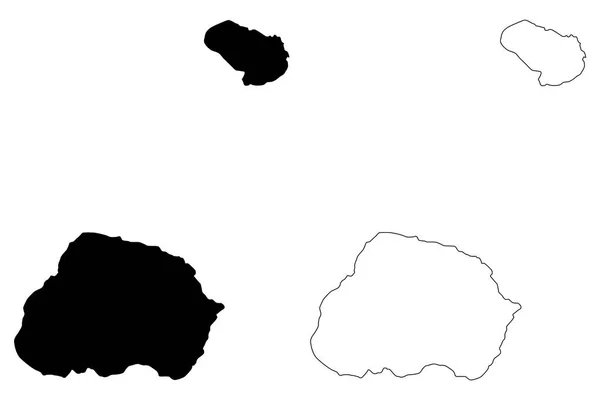 Prince Edward Islands Republic South Africa Rsa Mapa Vector Illustration — Archivo Imágenes Vectoriales