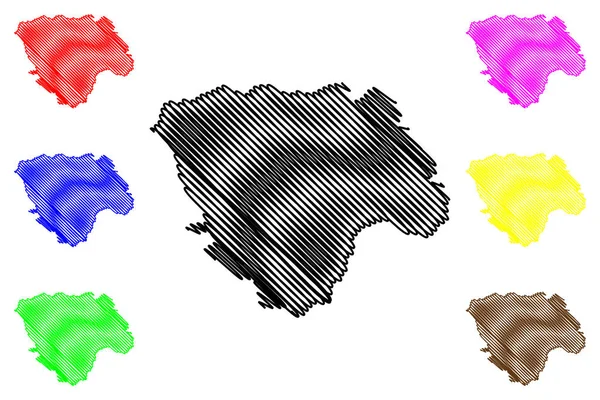 Provincia Tshopo República Democrática Del Congo República Democrática Del Congo — Vector de stock