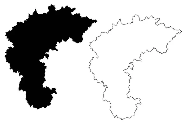 North Chungcheong Province Sydkorea Republiken Korea Rok Provinserna Sydkorea Karta — Stock vektor