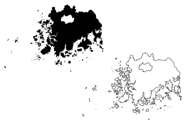 Province South Jeolla Corée Sud République Corée République Corée Provinces — Image vectorielle