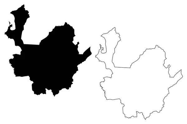 アンティオキア部門 コロンビア コロンビアの共和国 コロンビア部門 地図ベクトル図 フリーハンド スケッチのアンティオキアの地図 — ストックベクタ