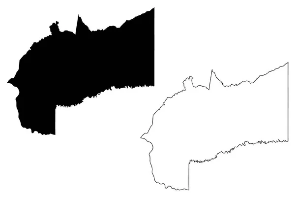 Meta Departamento Colômbia República Colômbia Departamentos Colômbia Mapa Ilustração Vetorial — Vetor de Stock