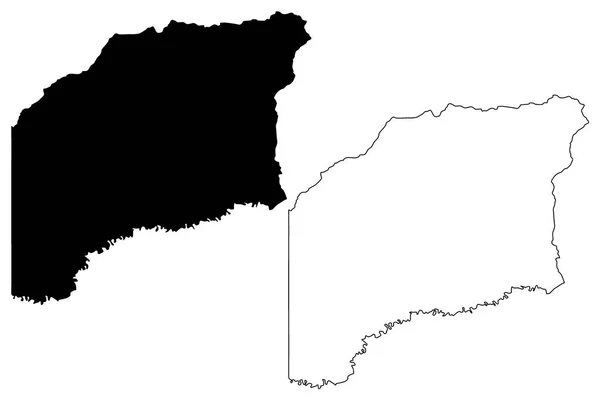 Dipartimento Vichada Colombia Repubblica Della Colombia Dipartimenti Della Colombia Mappa — Vettoriale Stock